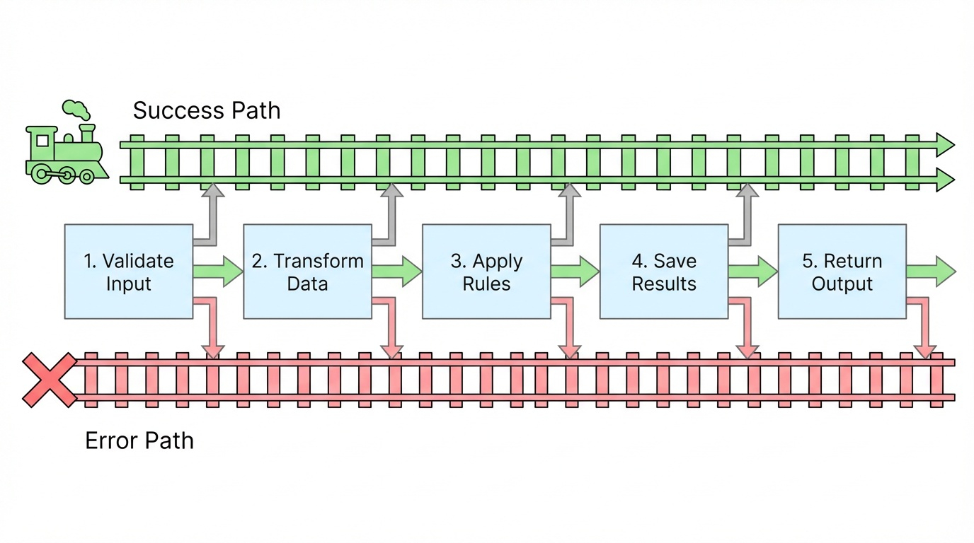 Railway-Oriented Programming Concept